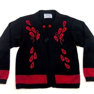 Alpaca cardigan, size M, made in Bolivia, VGUC